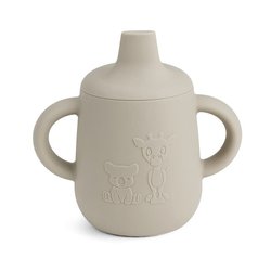 nuuroo - kubeczek silikonowy niekapek z ustnikiem Giraf & Koala Cobblestone NUUROO