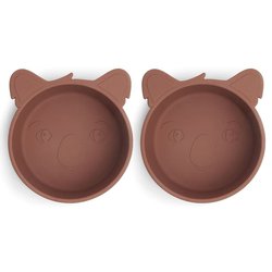 nuuroo - 2 miseczki silikonowe Koala Mahogany NUUROO