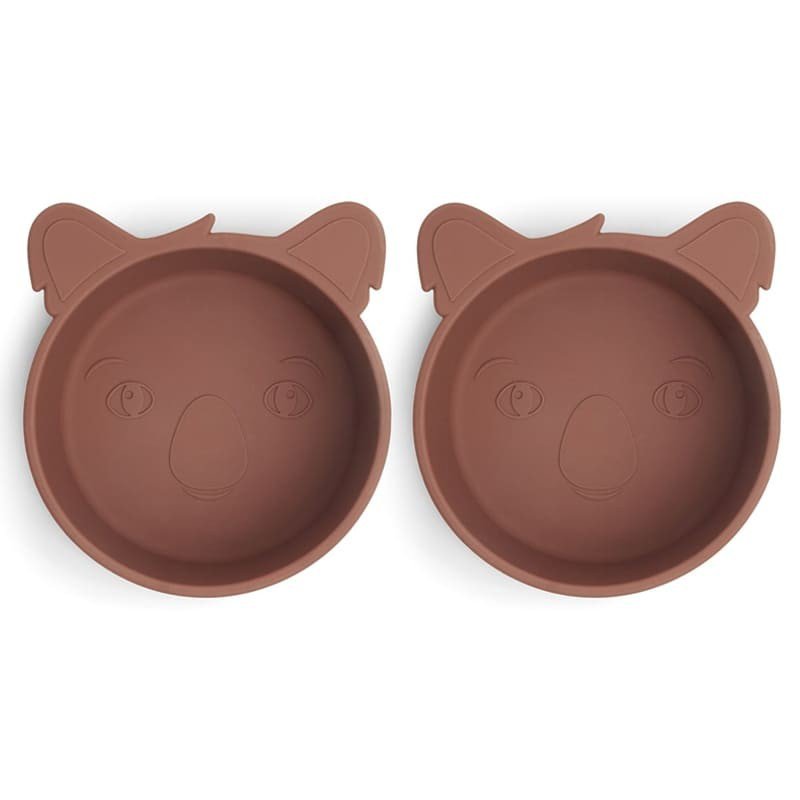 nuuroo - 2 miseczki silikonowe Koala Mahogany NUUROO