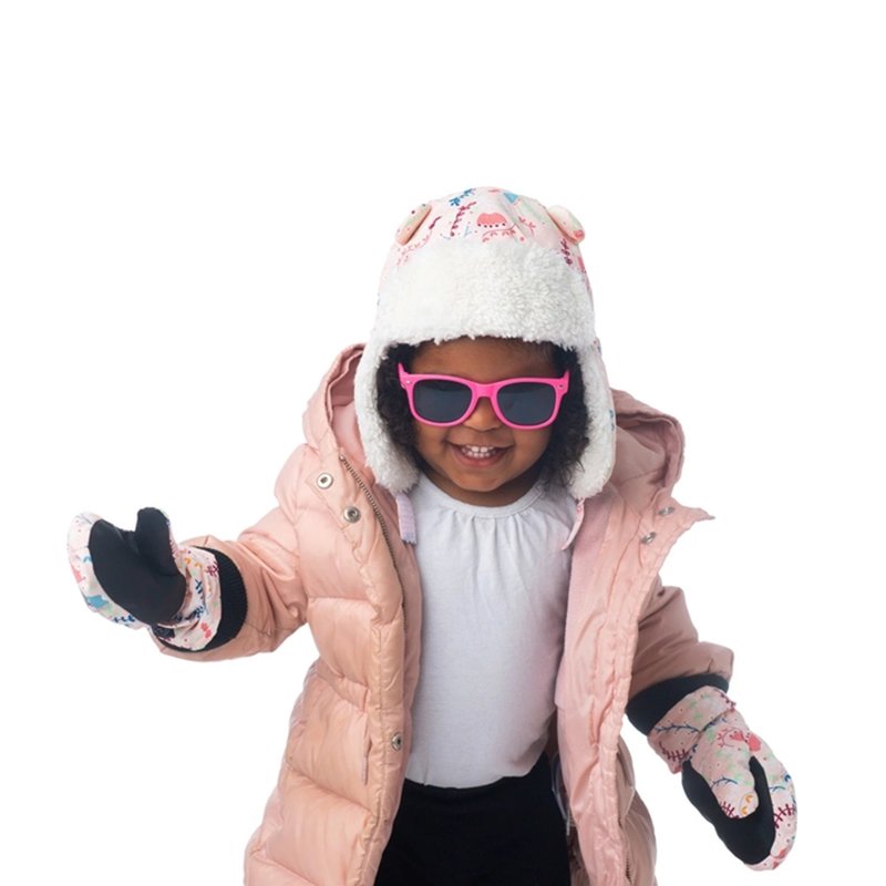 FlapJack Czapka Dziecięca Zimowa Wodoodporna Kwiaty M