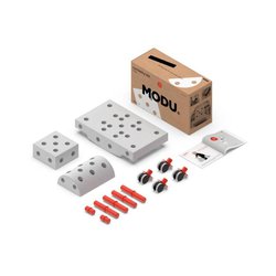 MODU Curiosity kit 4in1 - Kreatywne klocki rozwijające motorykę dużą, czerwony