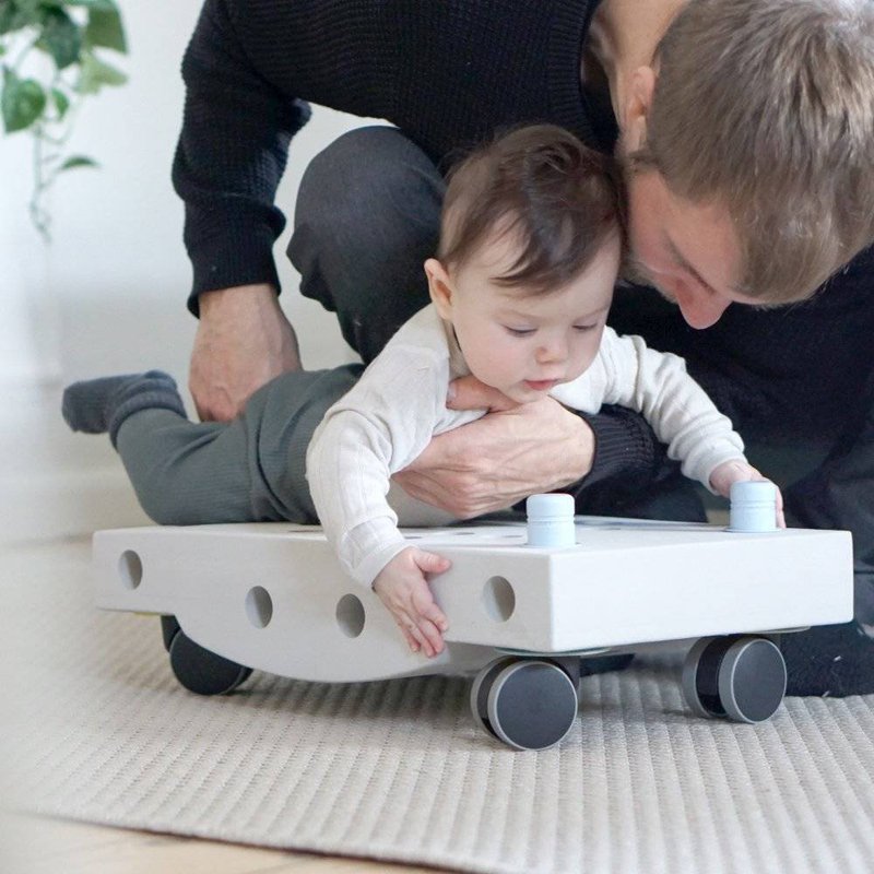 MODU Curiosity kit 4in1 - Kreatywne klocki rozwijające motorykę dużą, czerwony