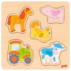 Układanka z uchwytami Farma Goki