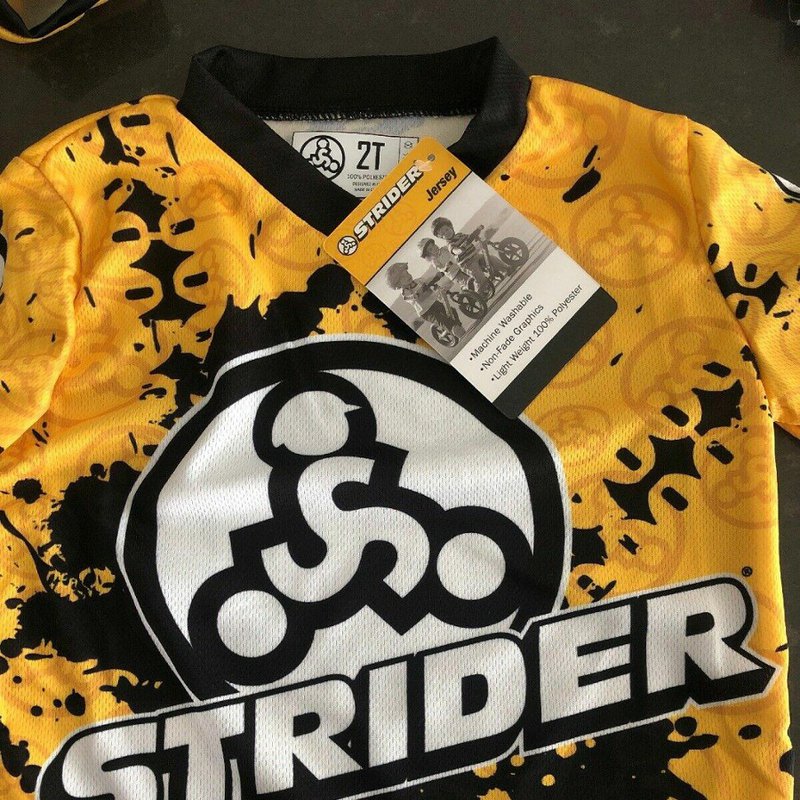 Strider koszulka rowerowa żółta - 3 lata strider