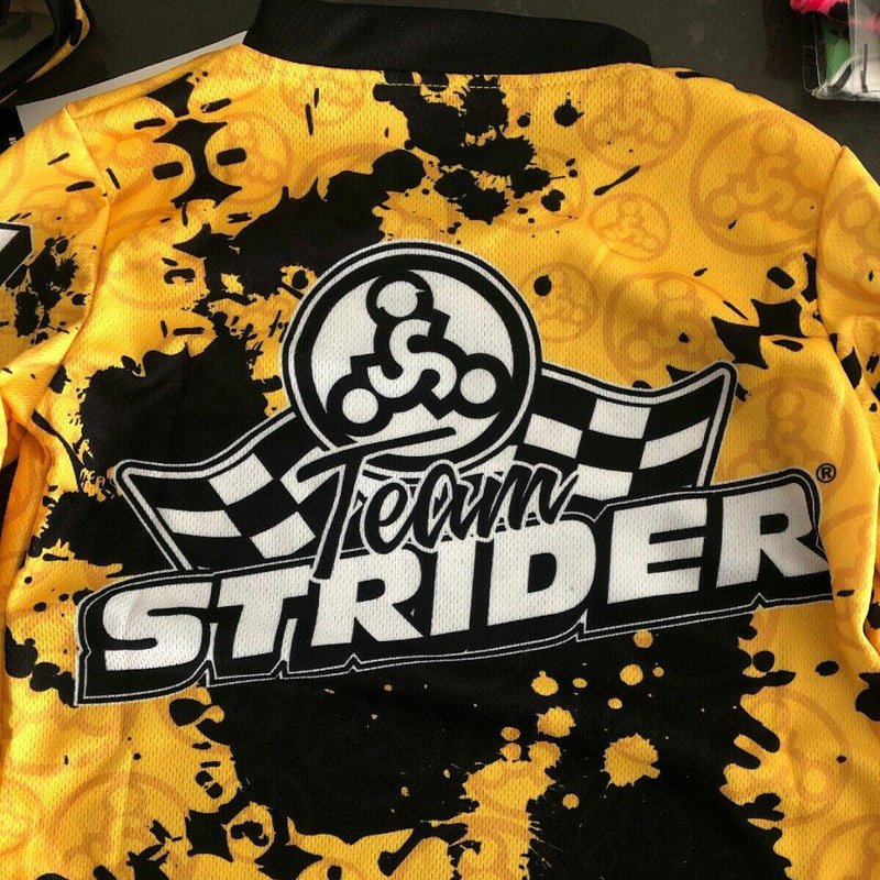 Strider koszulka rowerowa żółta - 3 lata strider