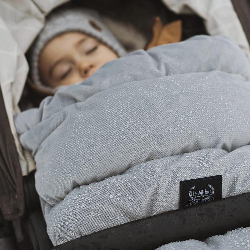 LA MILLOU - VELVET COLLECTION - ASPEN WINTERPROOF STROLLER BAG UNI - DARK GREY