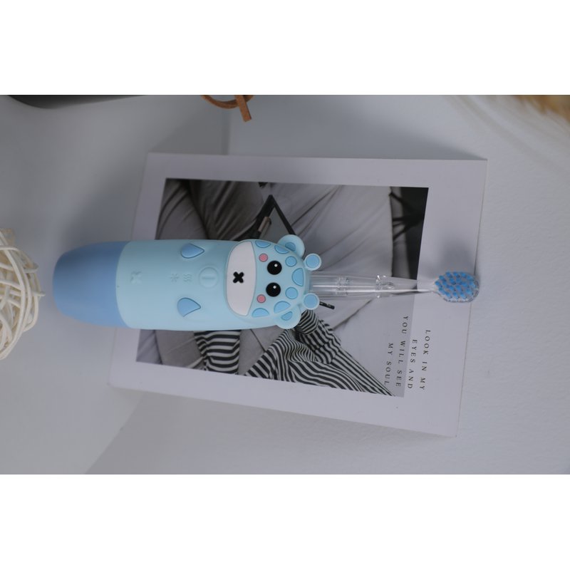 InnoGIO Soniczna Szczoteczka do zębów dla dzieci GIOgiraffe niebieska GIO-450BLUE