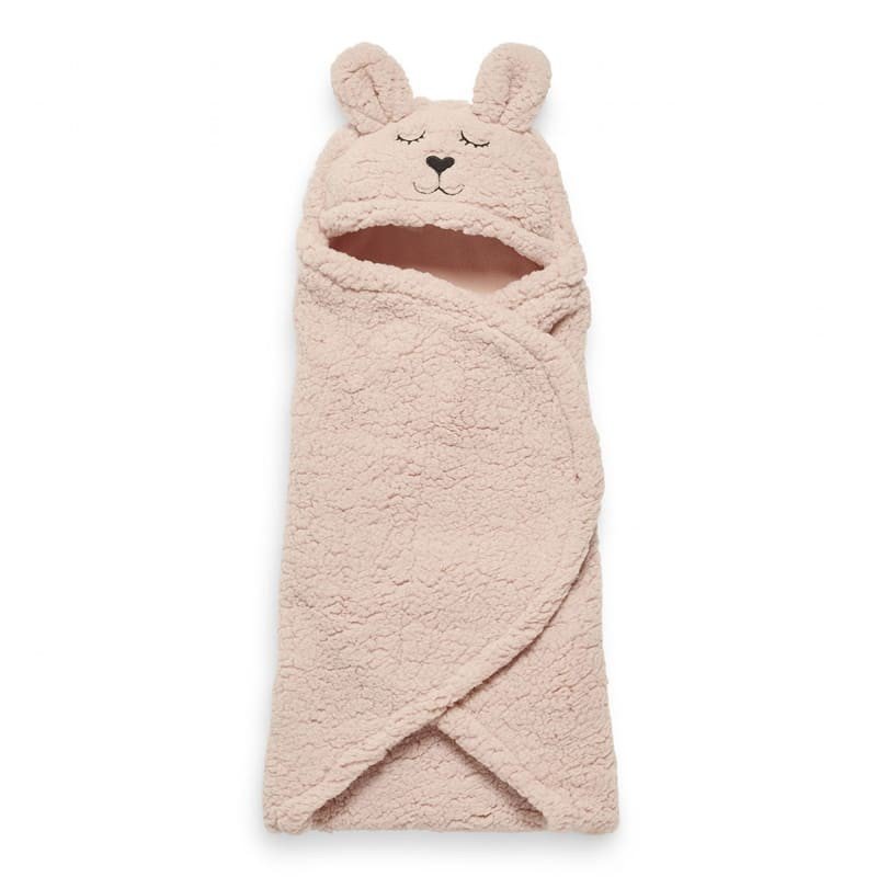 Jollein - Baby & Kids - Jollein - Śpiworek otulacz do fotelika i wózka Bunny PALE PINK
