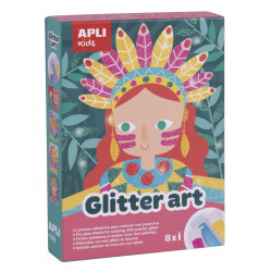 Zestaw artystyczny z brokatem Apli Kids
