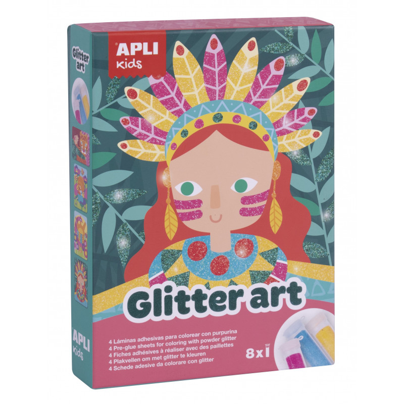 Zestaw artystyczny z brokatem Apli Kids