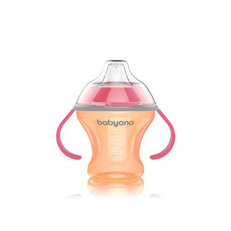 BABYONO - 1456 Kubek niekapek z miękkim ustnikiem NATURAL NURSING 180ml