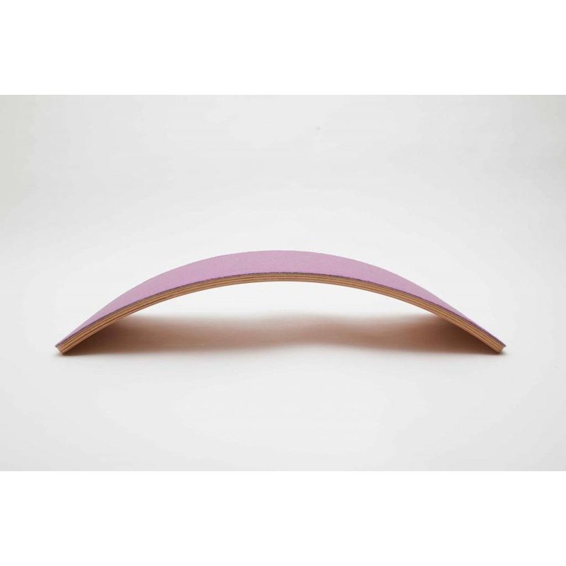 Deska do balansowania Wobbel Starter Transparent z filcem - wild rose