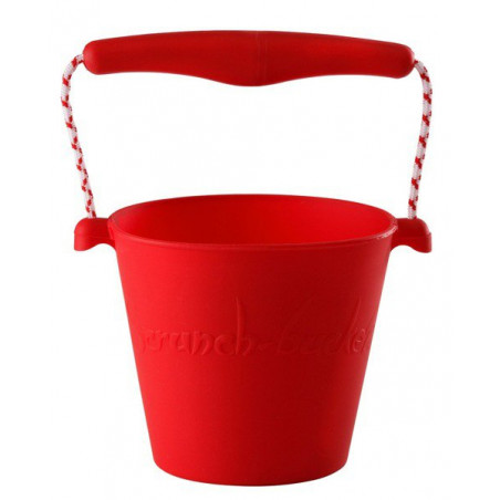 Funkit world - Składane wiaderko do wody i piasku Scrunch Bucket - Czerwony