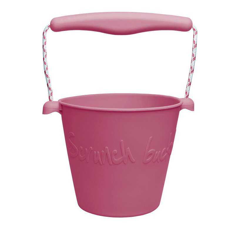 Funkit world - Składane wiaderko do wody i piasku Scrunch Bucket - Wiśniowy