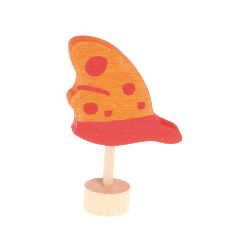 Drewniana figurka, Pomarańczowy Motyl, Grimm's