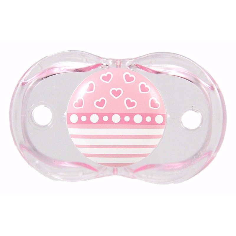Smoczek uspokajający, Różowe Serduszka, RaZ Baby