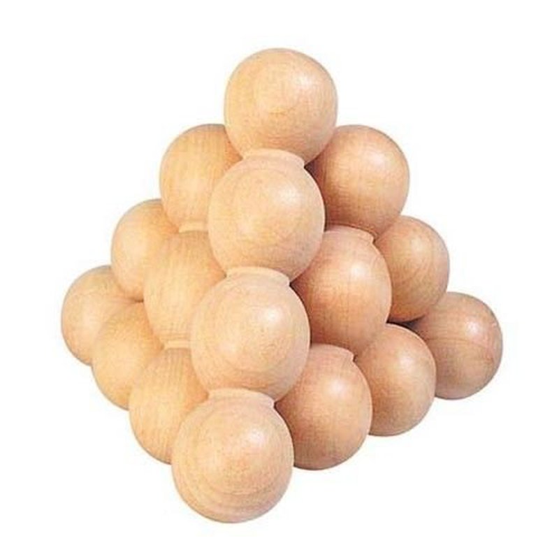 Goki® - Piramidka z kulek  układanka logiczna, Goki HS 002