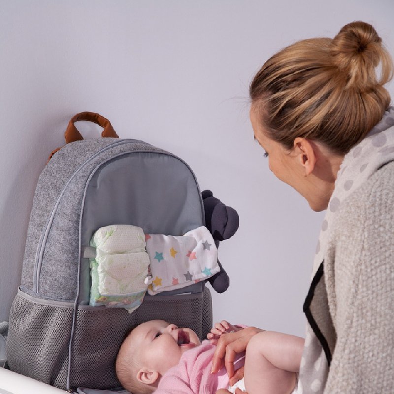 CHILDHOME - Plecak filcowy z przewijakiem