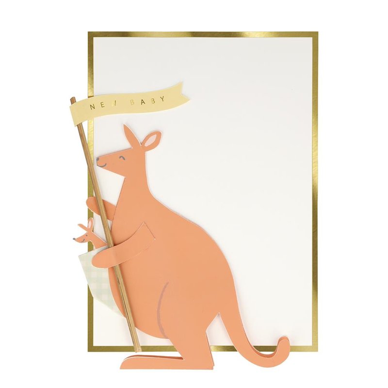 Meri Meri - producent niezdefiniowany - Kartka okolicznościowa 3D Kangur