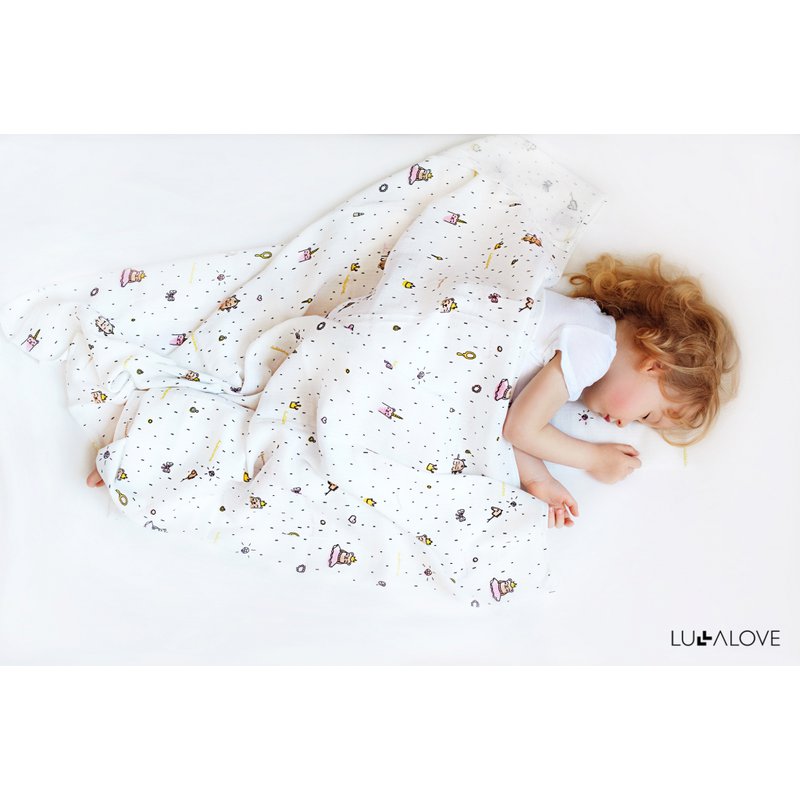 LullaLove, Otulacz muślinowy 100x100 Księżniczka