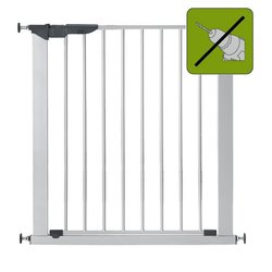 Bramka ochronna Baby Dan PREMIER + 2 rozszerzenia - srebrna