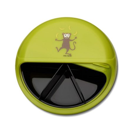 Carl Oscar Rotable SnackDISC™ 5 komorowy obrotowy pojemnik na przekąski Lime - Monkey CARL OSCAR