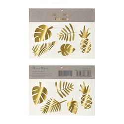 Meri Meri - Tatuaże Tropiki złote