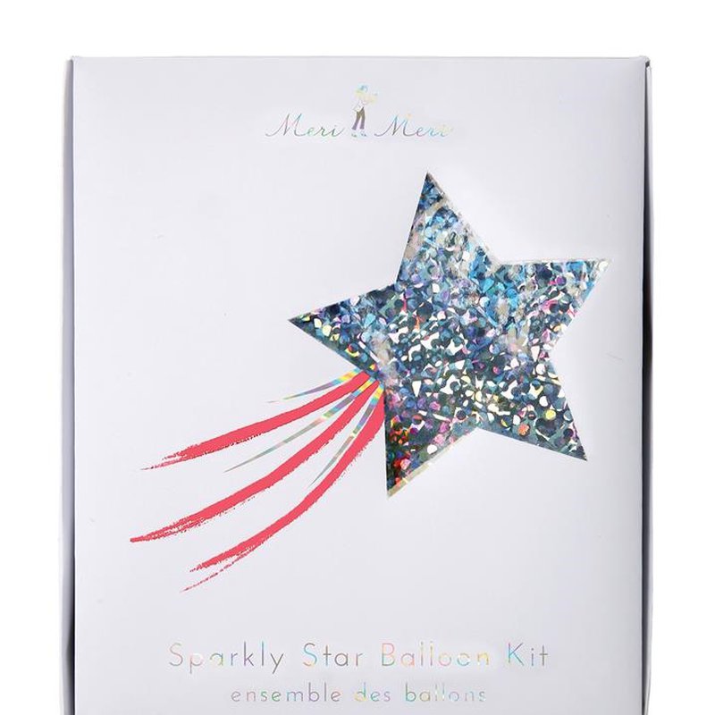 Meri Meri - Zestaw balonów Gwiazda srebrna