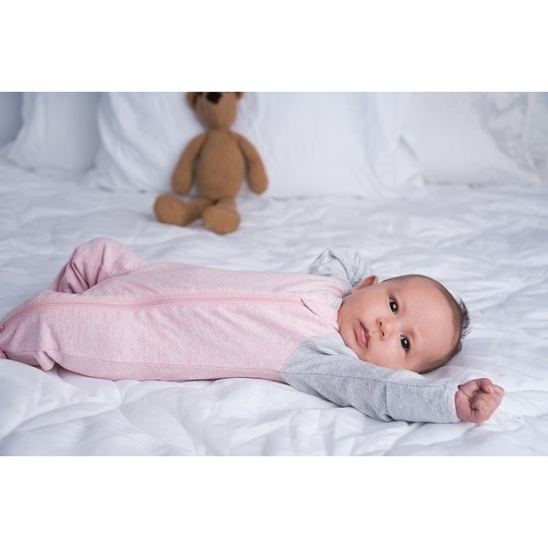 Juddlies Organic Raglan Pajacyk Pink S