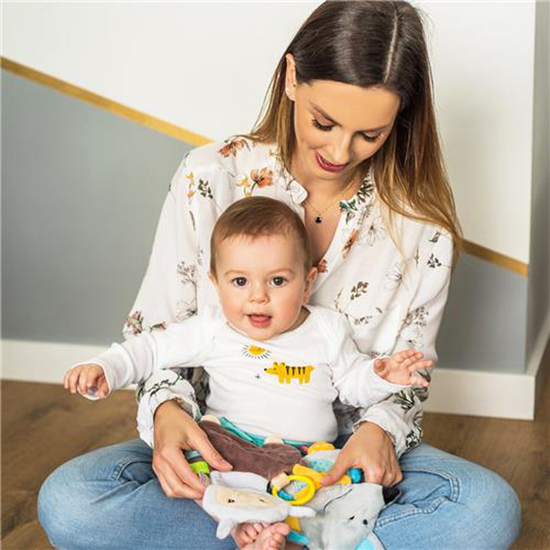 BABYONO - 445 Przytulanka dla niemowląt FLAT MOUSE KIRSTIN FLAT FELLOWS