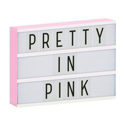 A Little Lovely Company - Lampa Lightbox LED A4 Pink