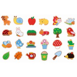 Lelin - Magnesy ogród 24 szt.