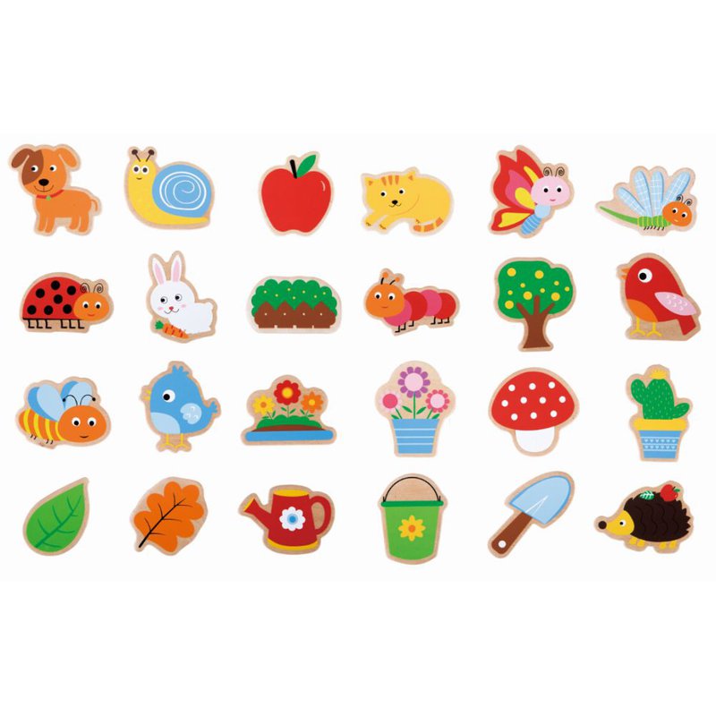 Lelin - Magnesy ogród 24 szt.