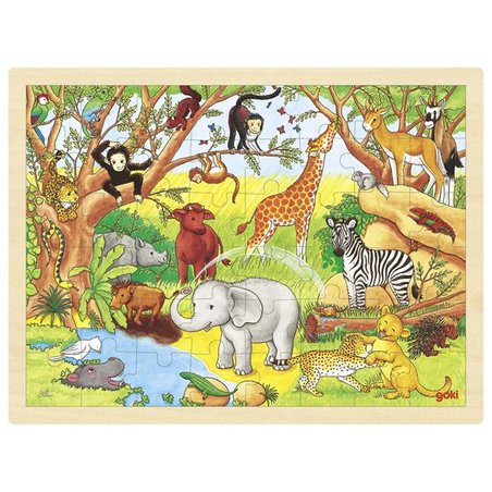 Goki® - Goki - Ogromne puzzle drewniane Afryka