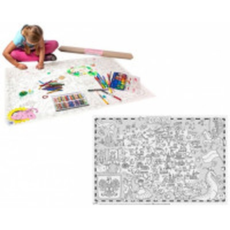 Monumi - Mapa Polski. Kolorowanka podłogowa XXL