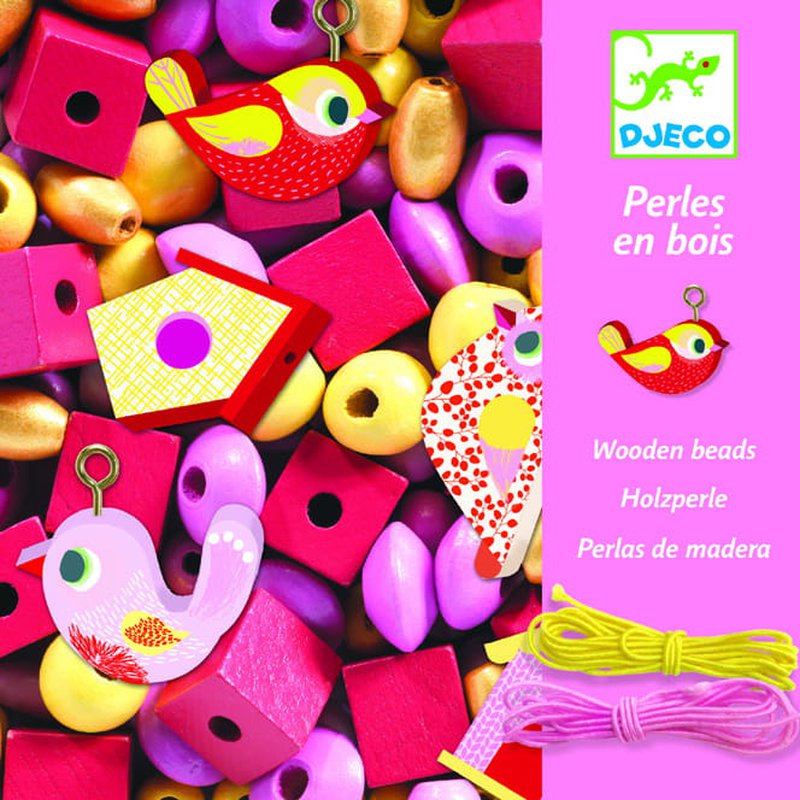 Djeco - Zestaw do tworzenia biżuterii PTAKI DJ09809