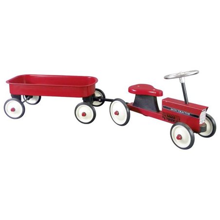 Goki® - Goki - Traktor dla dzieci metalowy z przyczepką