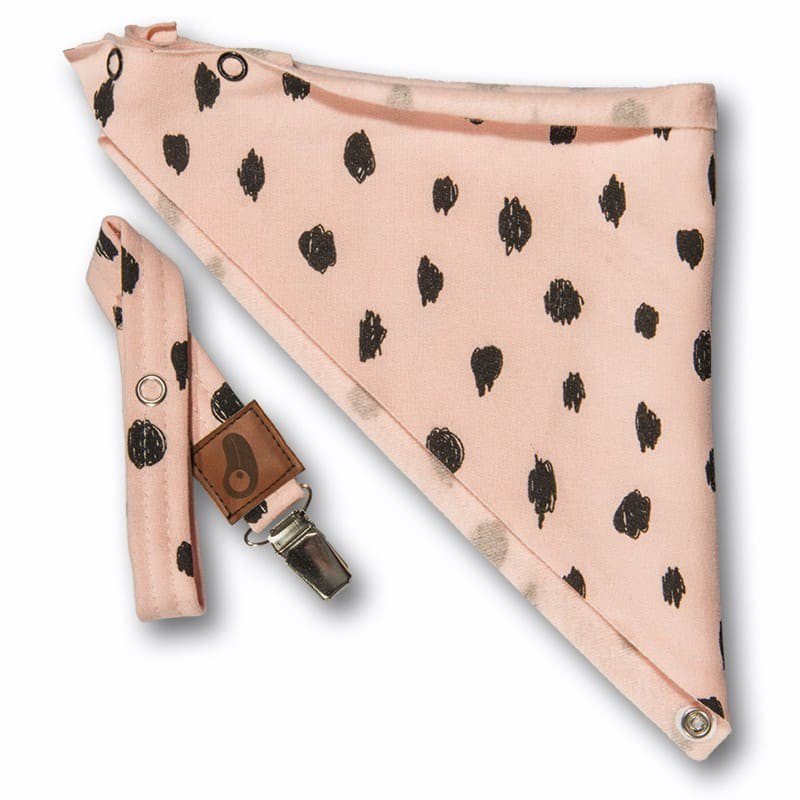 Hi Little One - bandanka z zawieszką Leopard Blush  2 in 1