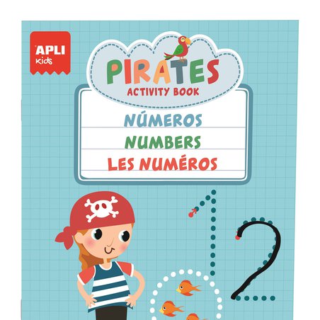 Teczka małego artysty z 3 książeczkami Apli Kids - Piraci Teczka małego artysty z 3 książeczkami Apli Kids - Piraci