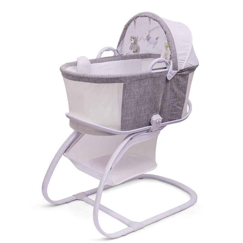 Purflo - Oddychający Kosz Mojżesza ze stelażem - Marl Grey