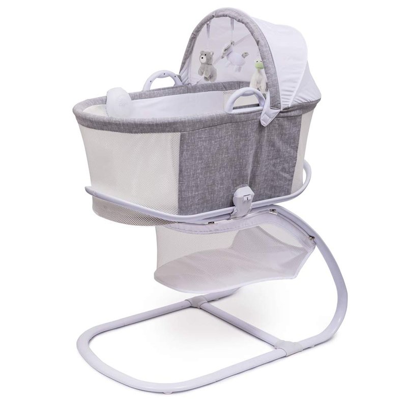 Purflo - Oddychający Kosz Mojżesza ze stelażem - Marl Grey