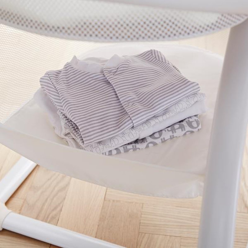 Purflo - Oddychający Kosz Mojżesza ze stelażem - Marl Grey