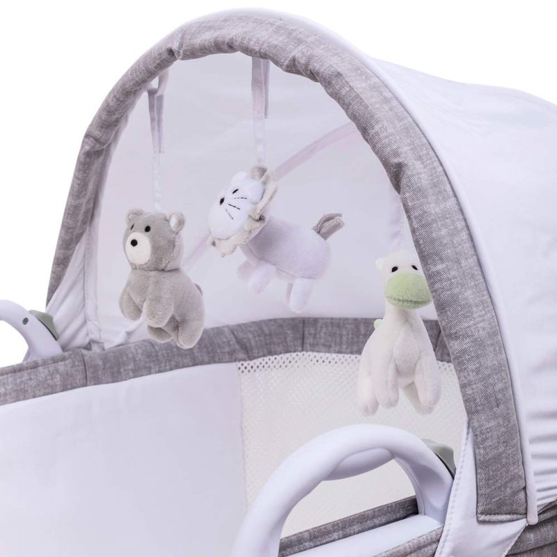 Purflo - Oddychający Kosz Mojżesza ze stelażem - Marl Grey