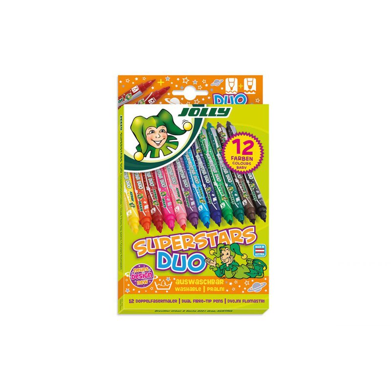 Jolly - Mazaki  dwustronne Superstars Duo 12 sztuk