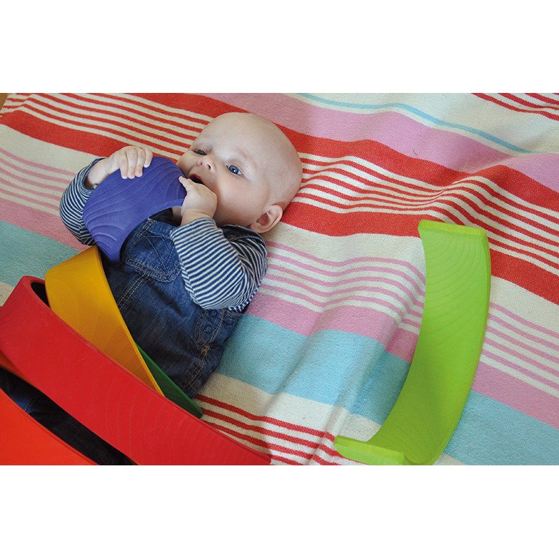 Drewniana Tęcza 12 el., kolorowa, Grimm's