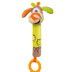 BABYONO - 1354 Piszczek z gryzakiem PIESEK LOUIS