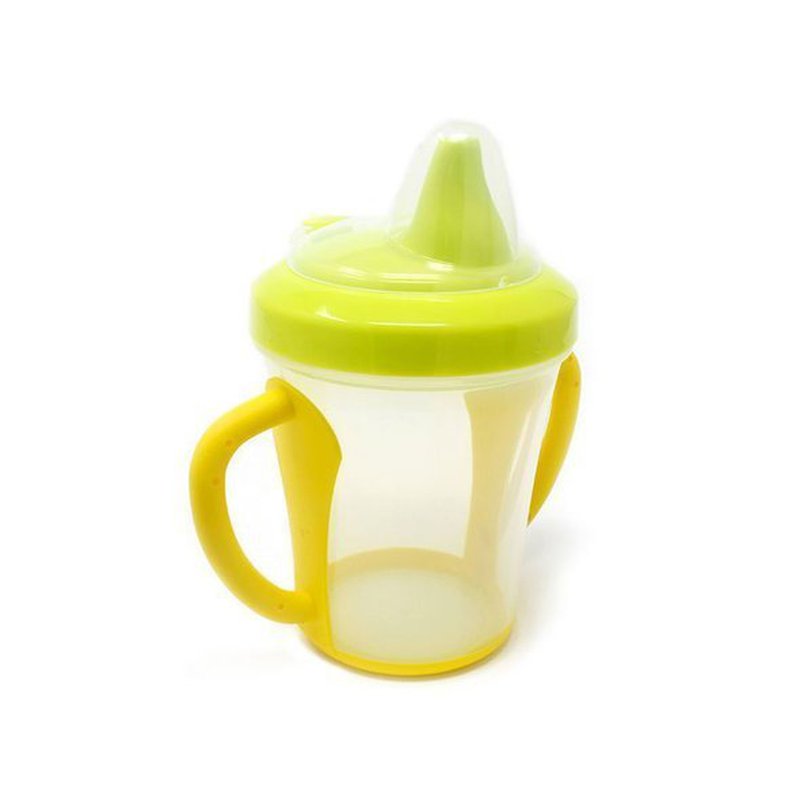 Poupy - Kubek Niekapek z Uchwytami, Zielony, 270 ml, 4m+