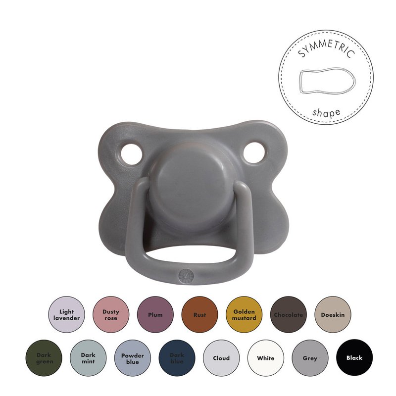 Filibabba Smoczki 2 szt. 6m+ Dark Grey FILIBABBA