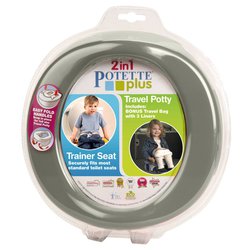 Nocnik dla dziecka i nakładka na sedes 2w1 Potette Plus, szary