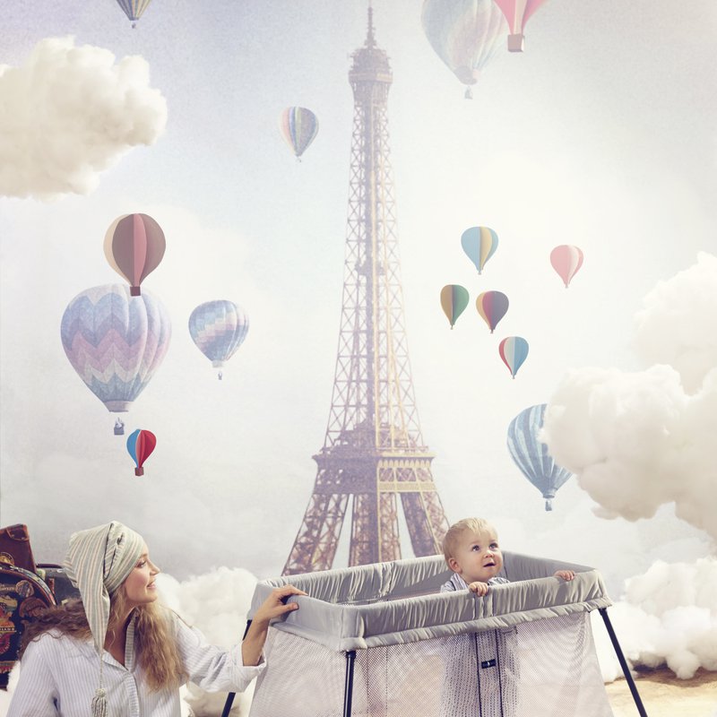 BABYBJORN - łóżeczko turystyczne LIGHT - czarny